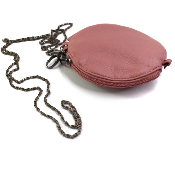 Mauve Colored Flower Chained Mini Crossbody Preowned - Picture 3 of 7
